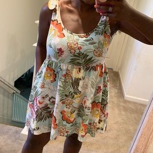 Tropical Print Dress